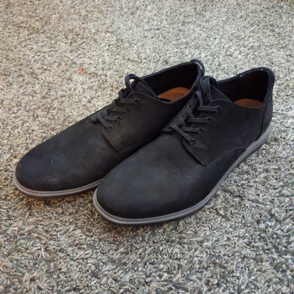 Clarks Black Suede Dress Sneaker, Men's 9